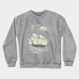 Ancient Viking sailboat Crewneck Sweatshirt